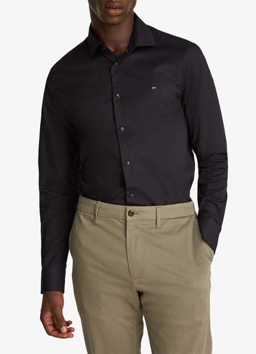 Tommy Hilfiger Slim fit overhemd met logo
