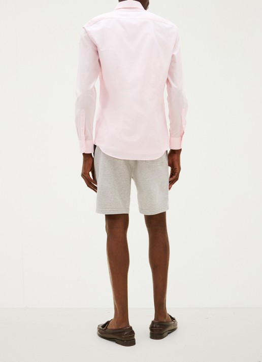Tommy Hilfiger Slim fit overhemd met logo - achterkant lichtroze