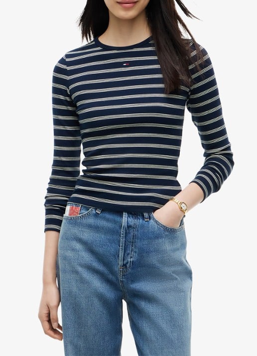 Tommy Hilfiger Slim Ribbed Long Sleeve T-Shirt
