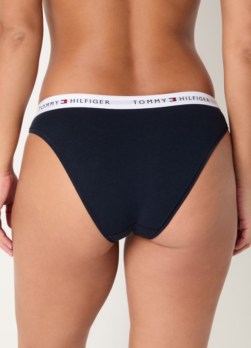 Tommy Hilfiger Slip met logoband - achterkant 4 donkerblauw