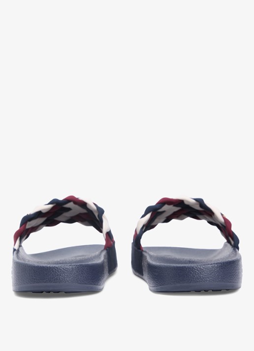 Tommy Hilfiger Slipper met gevlochten details en logo - detail 2 multicolor