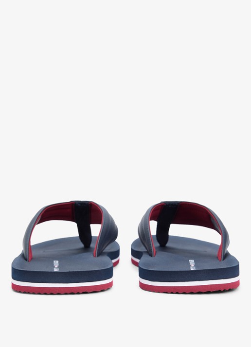 Tommy Hilfiger Slipper met logo - detail 3 donkerblauw