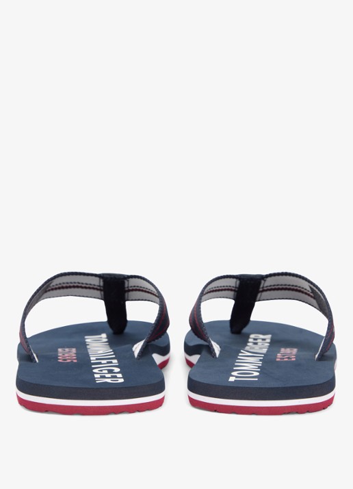 Tommy Hilfiger Slipper met logo - detail 3 lichtblauw
