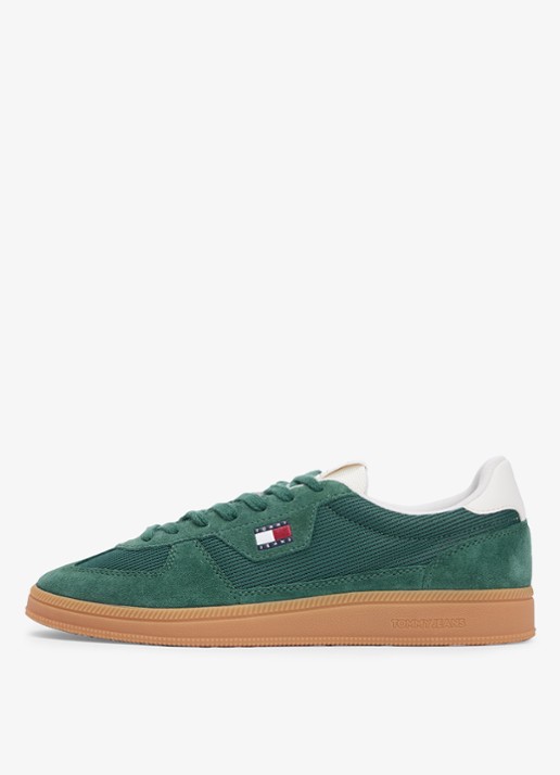 Tommy Hilfiger Sneaker met logo en details van corduroy