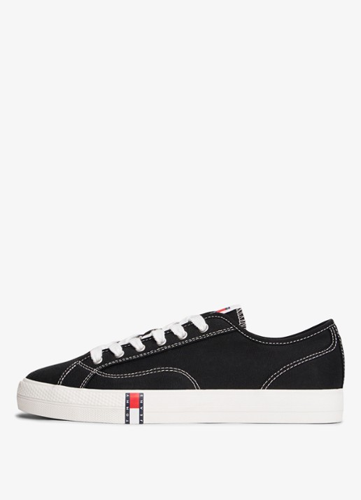 Tommy Hilfiger Sneaker met logo - detail 3 zwart