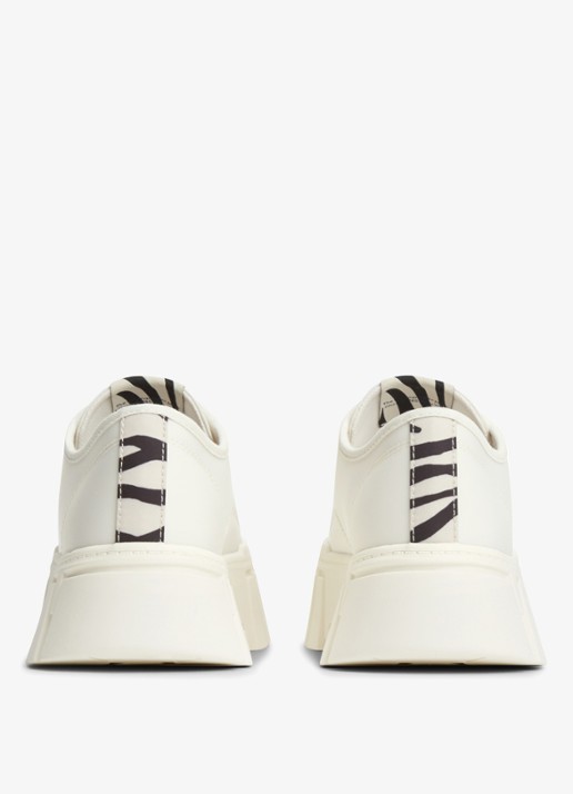 Tommy Hilfiger Sneaker met logo - achterkant 4 ivoor