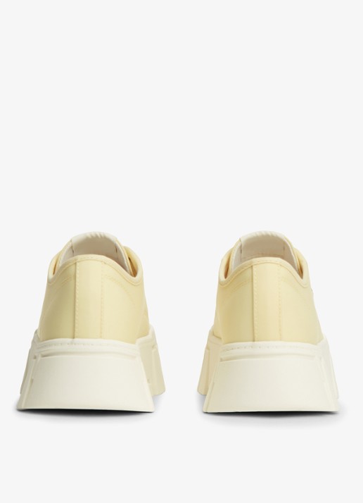 Tommy Hilfiger Sneaker met logo - achterkant 3 lichtgeel