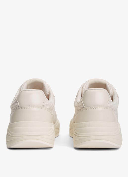 Tommy Hilfiger Sneaker met logo - achterkant 6 creme