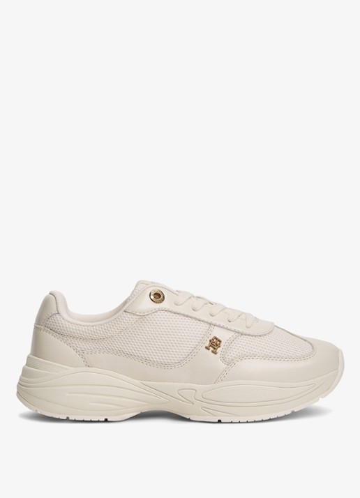 Tommy Hilfiger Sneaker met logo - detail 4 creme