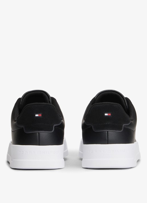 Tommy Hilfiger Sneaker met logo - achterkant 3 zwart