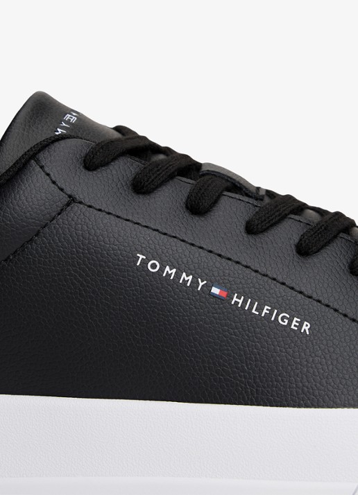 Tommy Hilfiger Sneaker met logo - detail 6 zwart