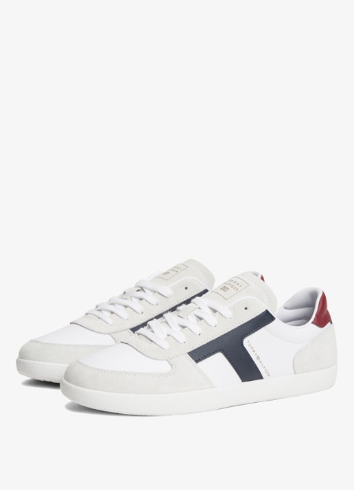 Tommy Hilfiger Sneaker met logo - detail wit