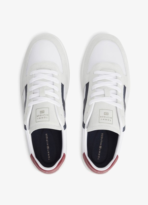 Tommy Hilfiger Sneaker met logo - detail 4 wit