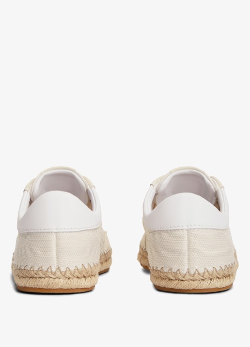 Tommy Hilfiger Sneaker met opengewerkt dessin - achterkant 4 creme