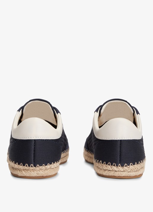 Tommy Hilfiger Sneaker met opengewerkt dessin - achterkant 6 donkerblauw