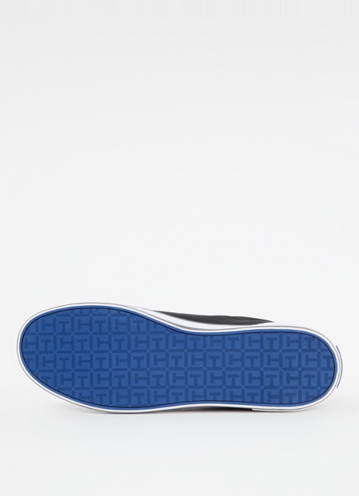 Tommy Hilfiger Sneaker van canvas met logo - detail 4 zwart