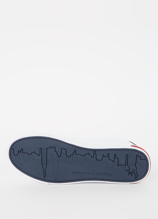 Tommy Hilfiger Sneaker van leer - detail 5 wit