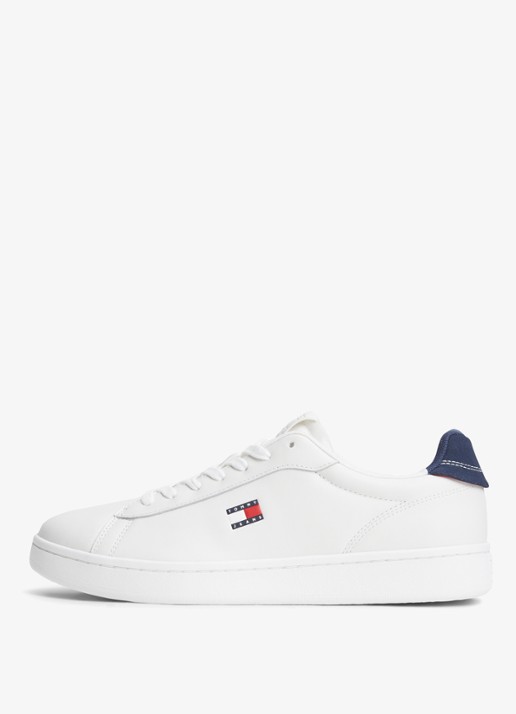 Tommy Hilfiger Sneaker van leer - detail 5 wit