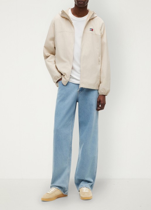 Tommy Hilfiger Sneaker van suède - voorkant 3 beige