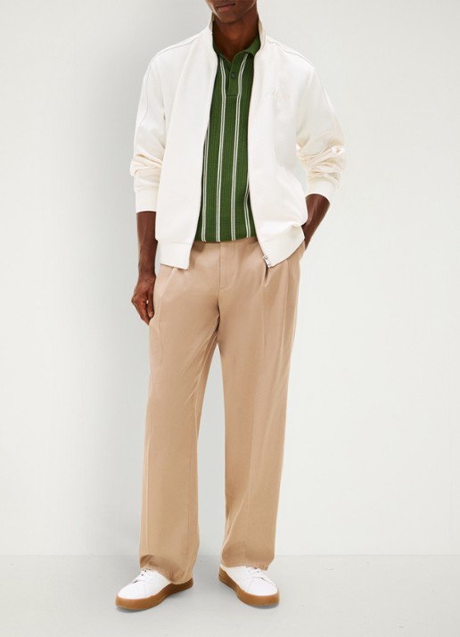 Tommy Hilfiger Sneakers van leer - voorkant 7 ecru-arctic spruce