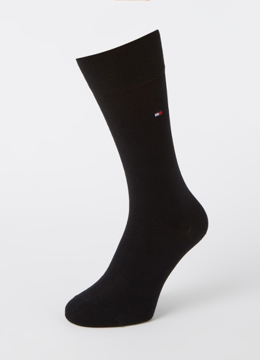 Tommy Hilfiger Sokken in uni in 2-pack - detail zwart