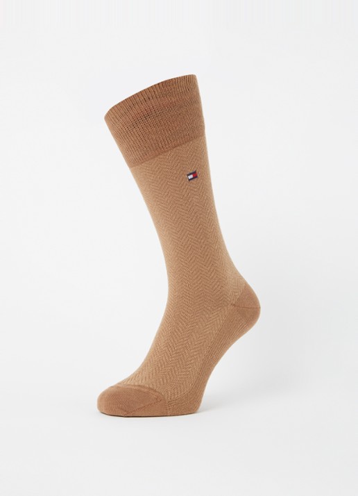 Tommy Hilfiger Sokken met logo in 2-pack - detail camel