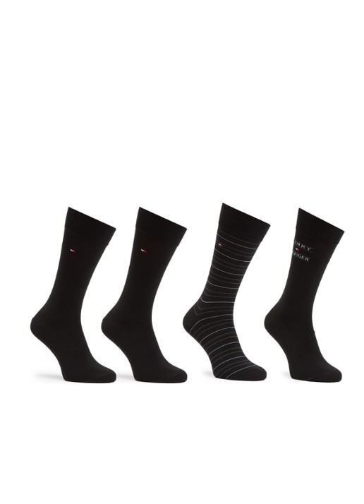 Tommy Hilfiger Sokken met print in 4-pack giftbox