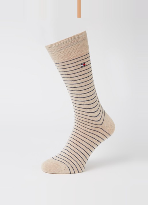 Tommy Hilfiger Sokken met streepprint in 2-pack - detail 4 donkerblauw