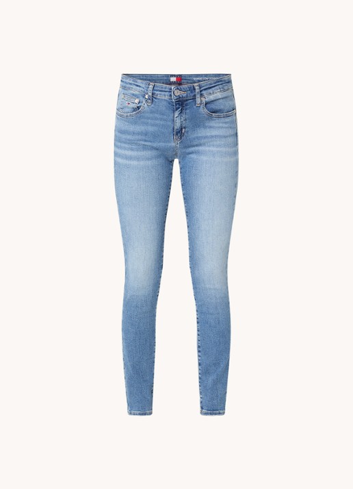 Tommy Hilfiger Sophie low waist skinny jeans met steekzakken - voorkant 4 indigo