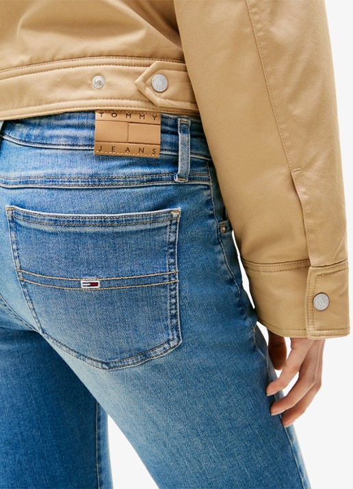 Tommy Hilfiger Sophie low waist skinny jeans met steekzakken - detail 5 donkerblauw