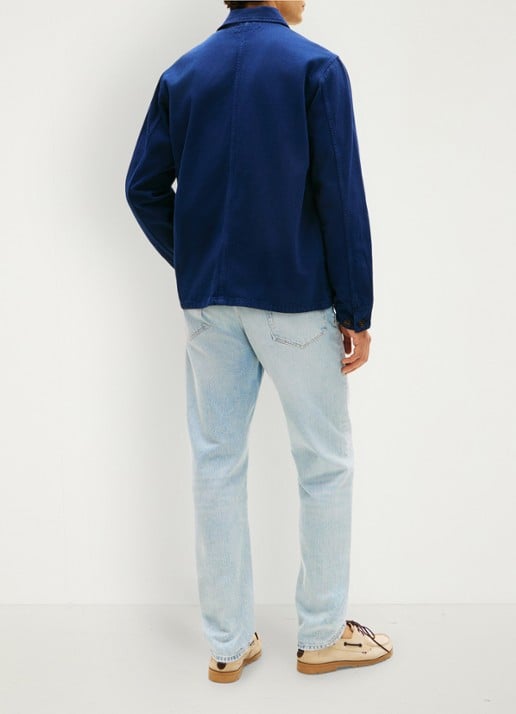 Tommy Hilfiger Spijkerjas met borstzak - achterkant 5 donkerblauw