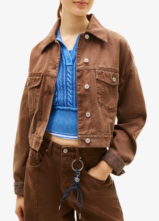 Tommy Hilfiger Spijkerjas met gekleurde wassing met logo