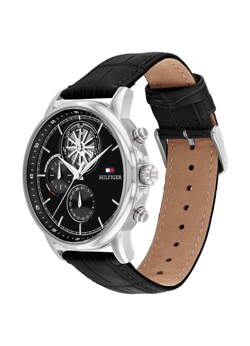 Tommy Hilfiger Stewart horloge TH17910605  - detail zwart