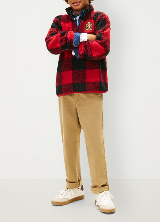 Tommy Hilfiger Straight fit broek met steekzakken - voorkant 5 camel
