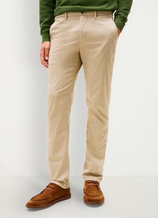 Tommy Hilfiger Straight fit chino met steekzakken - detail 4 beige