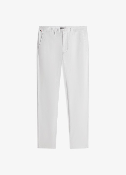 Tommy Hilfiger Straight fit chino met steekzakken - voorkant 2 gebroken wit