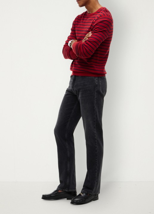 Tommy Hilfiger Straight fit jeans met donkere wassing - detail 5 zwart