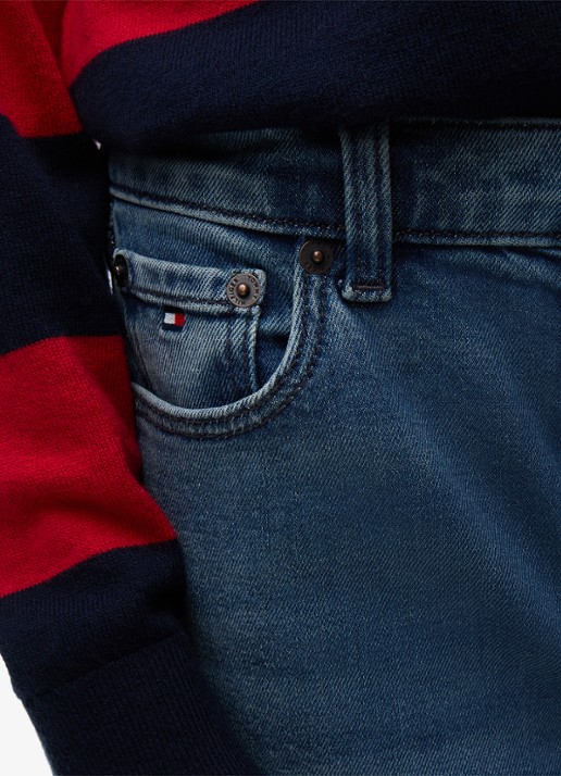 Tommy Hilfiger Straight fit jeans met steekzakken - detail 5 indigo
