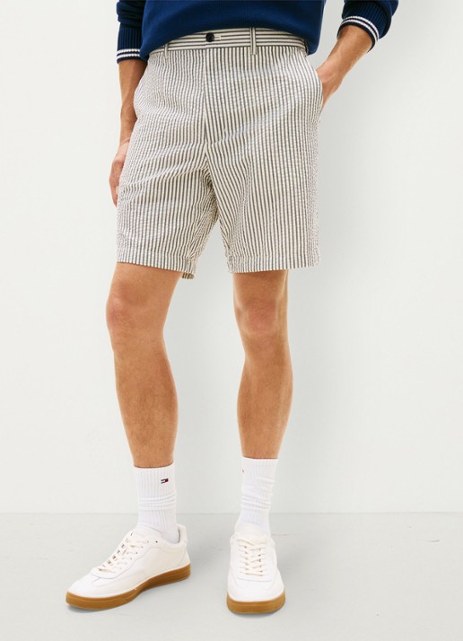 Tommy Hilfiger Straight fit korte broek met streepprint