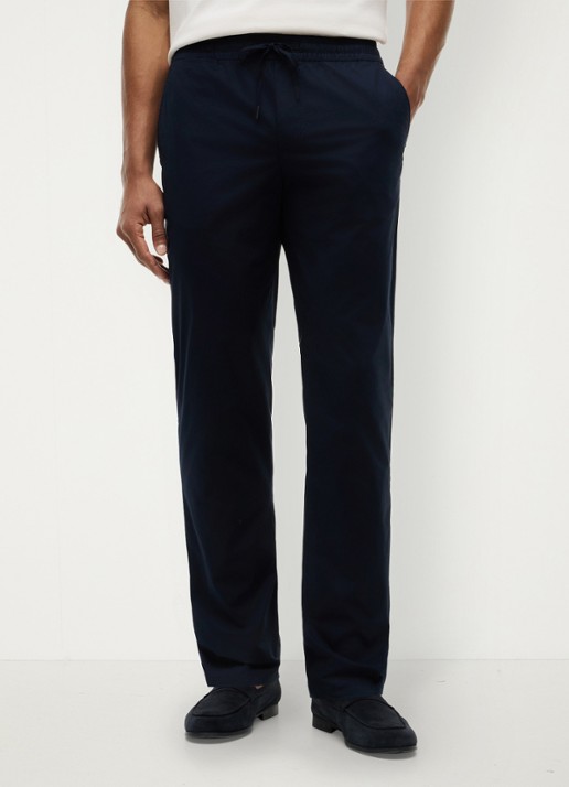 Tommy Hilfiger Straight leg chino met trekkoord
