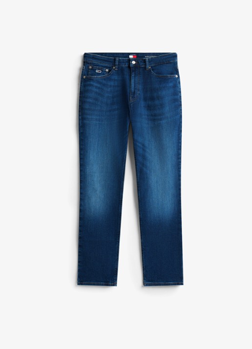 Tommy Hilfiger Straight leg jeans met medium wassing - voorkant 4 denim