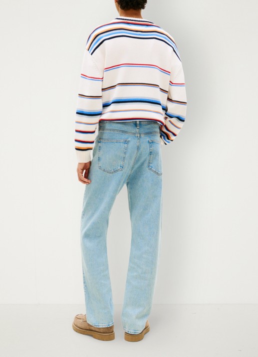 Tommy Hilfiger Straight leg jeans met steekzakken - achterkant 3 denim