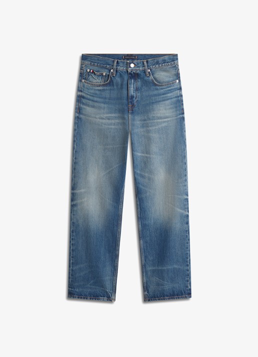 Tommy Hilfiger Straight leg jeans met steekzakken - voorkant jeans
