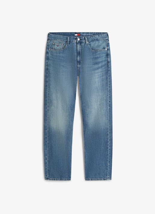 Tommy Hilfiger Straight leg jeans met steekzakken - voorkant 3 denim