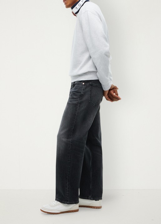Tommy Hilfiger Straight leg jeans met steekzakken - detail 2 grijs