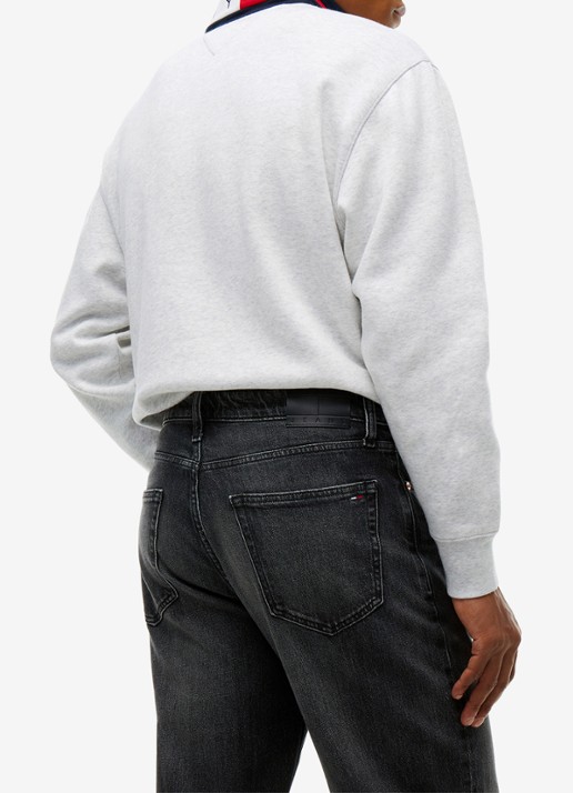 Tommy Hilfiger Straight leg jeans met steekzakken - detail 3 grijs