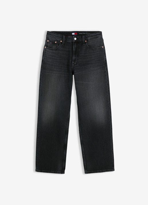 Tommy Hilfiger Straight leg jeans met steekzakken - voorkant 6 grijs