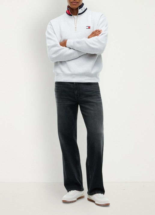 Tommy Hilfiger Straight leg jeans met steekzakken - voorkant 7 grijs