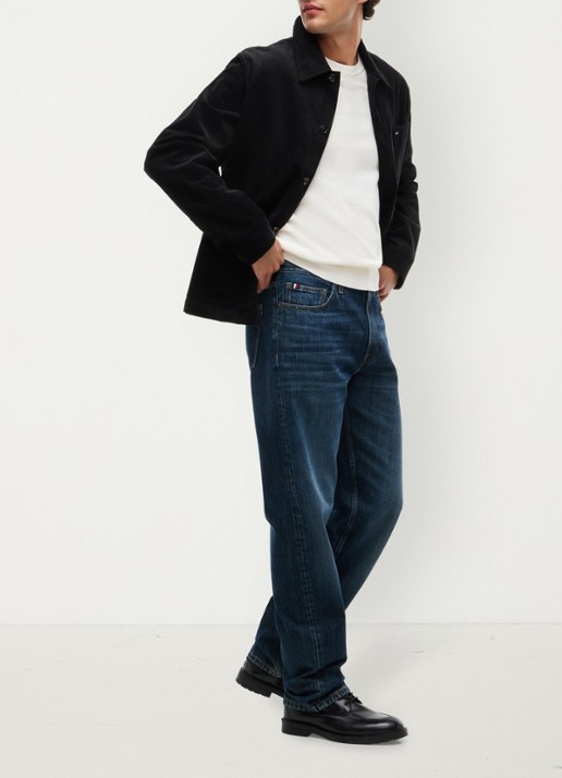 Tommy Hilfiger Straight leg jeans met steekzakken - detail 2 indigo
