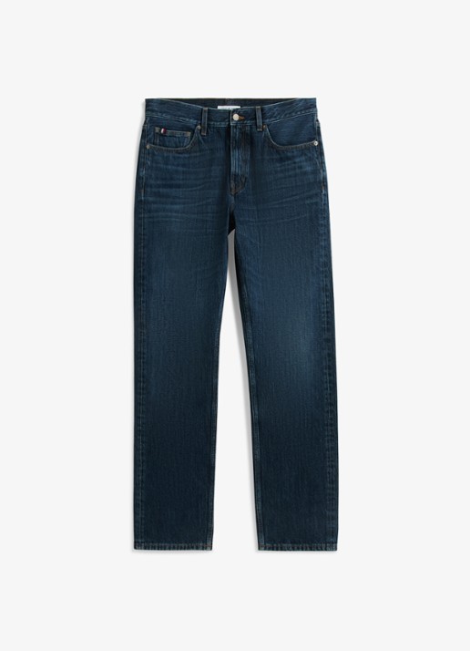 Tommy Hilfiger Straight leg jeans met steekzakken - voorkant 5 indigo